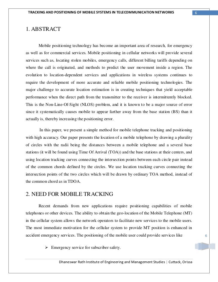 tracking and positioning of mobile system